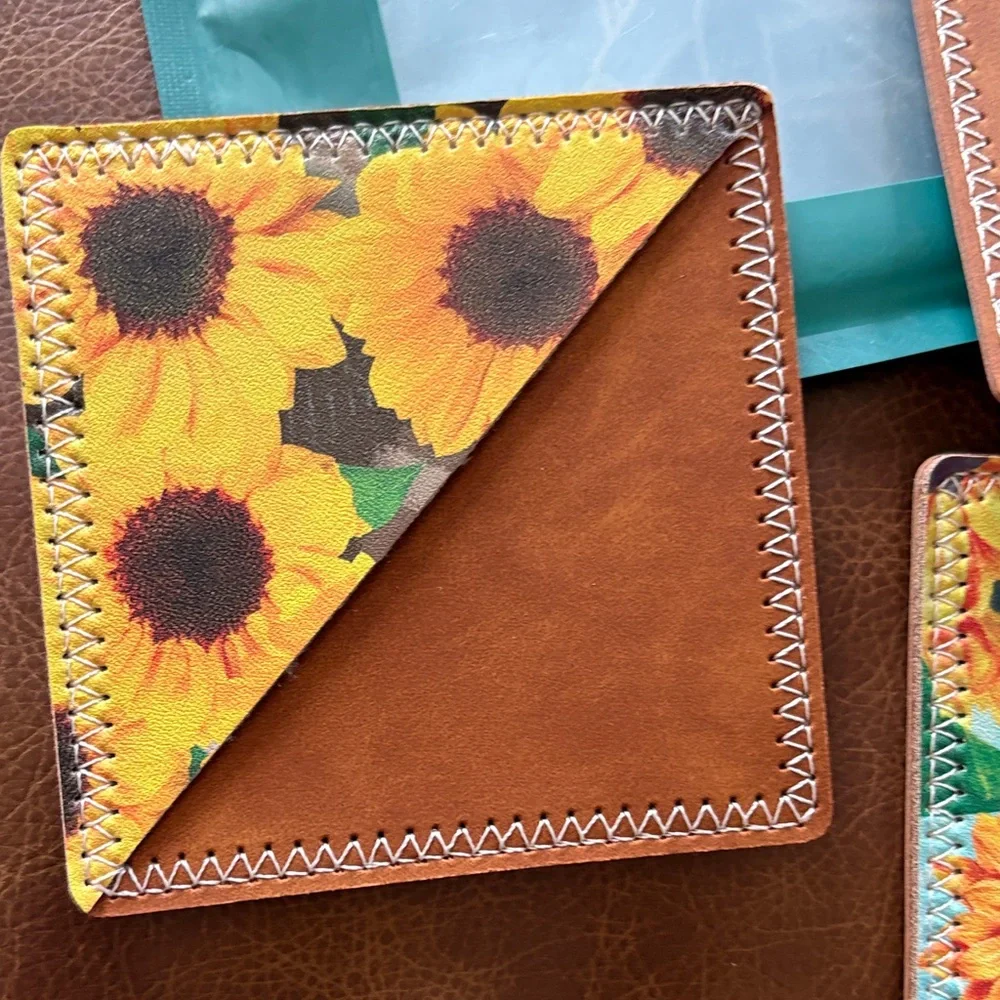 3pc Sunflower Corner Bookmark Pocket - Yellow Sunflower